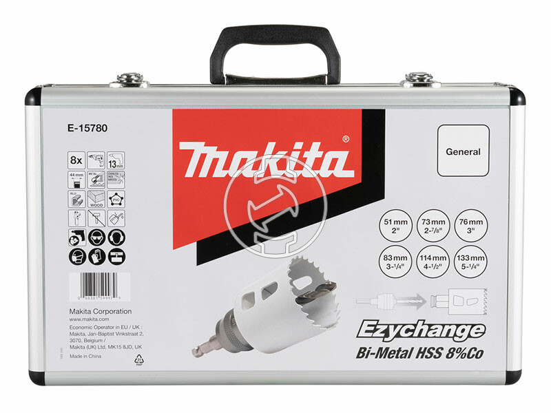 Makita EZYCHANGE körkivágó fűrész készlet 51,73,76,83,114,133mm