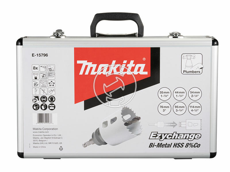 Makita EZYCHANGE körkivágó fűrész készlet 35,44,54,76,95,114mm
