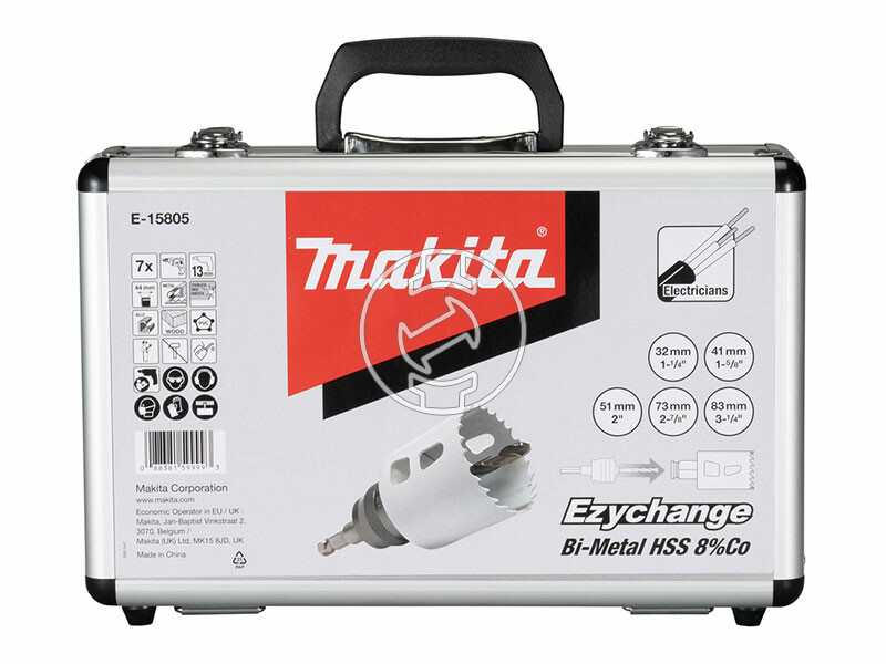 Makita EZYCHANGE körkivágó fűrész készlet 32,41,51,73,83mm