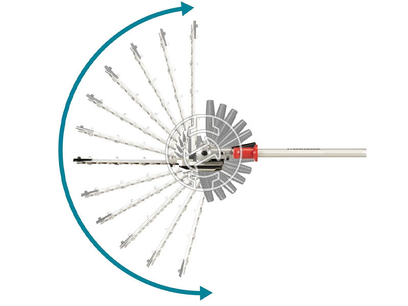 EN422MP 250 mm 180° forgatható sövényvágó feltét DUX/UX