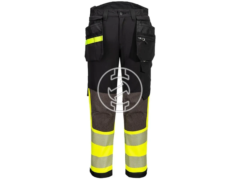 Kép: EV442 - EV4 Hi-Vis Stretch Class 1 Holster lengozsebes nadrag - sarga fekete.webp