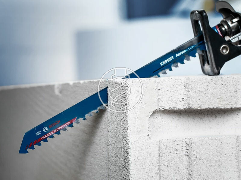EXPERT S 1241 HM Aerated Concrete keményfém fogazású szablyafűrészlap, 10 db, Anyagvastagság: <250