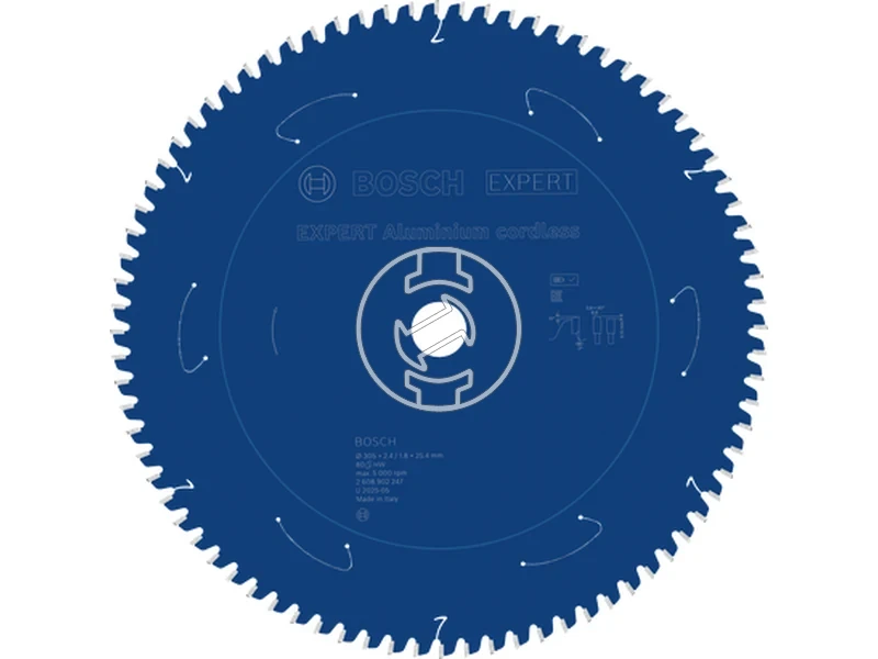 Kép: EXPERT Aluminium Akkus Korfureszlap 305x25.4x2.41.8x80T.webp
