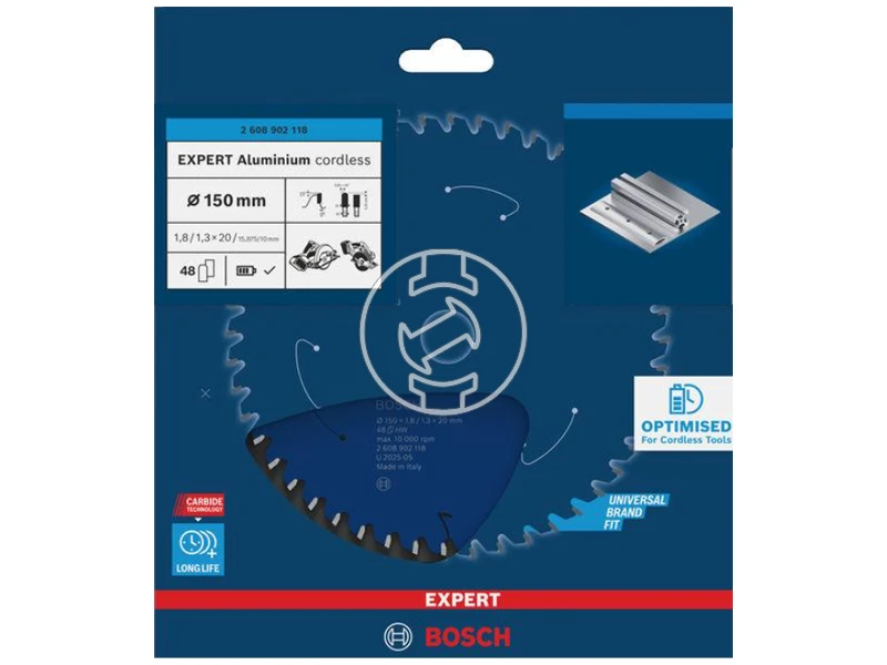 Bosch EXPERT Aluminium körfűrészlap acél - inoxhoz 150 x 20 mm