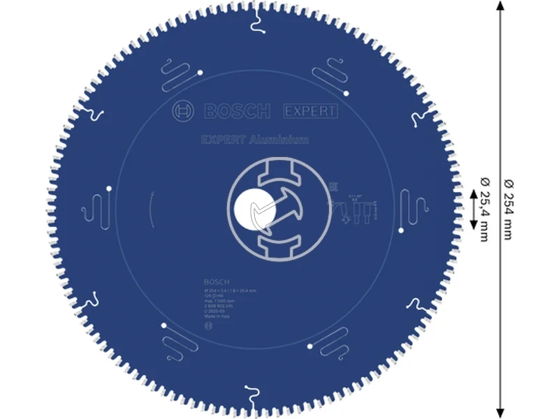 Kép: EXPERT Aluminium Korfureszlap 254x25.4x2.41.8x120T.webp