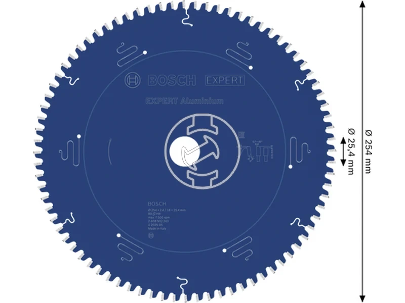 Kép: EXPERT Aluminium Korfureszlap 254x25.4x2.41.8x80T.webp