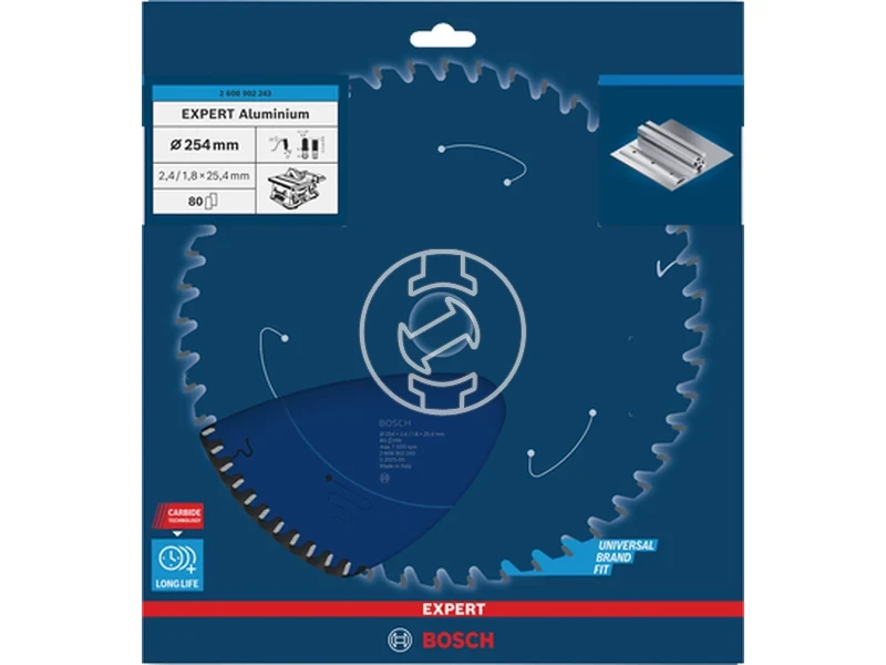 Kép: EXPERT Aluminium Korfureszlap 254x25.4x2.41.8x80T.webp