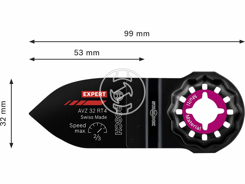 EXPERT AVZ 32 RT4 Carbide, Grout and Abrasive, 32 x 50 mm