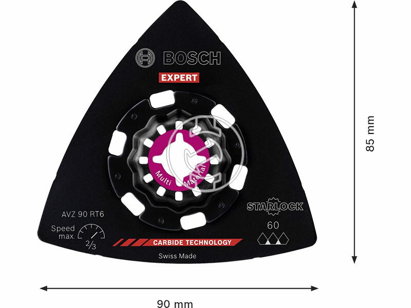 EXPERT AVZ 90 RT6 Carbide, Grout and Abrasive csiszolótalp, 90 mm