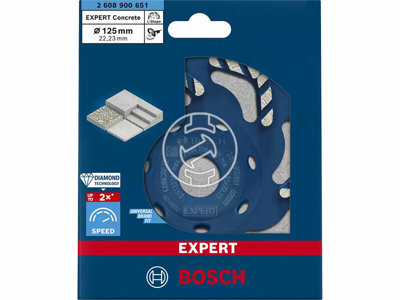 EXPERT Best for Concrete gyémánt fazékkorong, 125 x 22,23 mm, szegmensmagasság: 4,5 mm