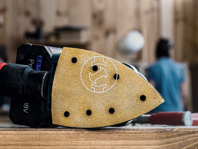 EXPERT C470 csiszolópapír multicsiszolókhoz, Wood and Paint, 100 x 150 mm, P120, 7 lyuk