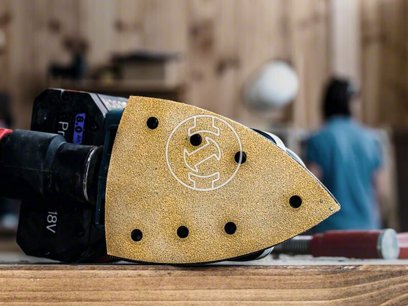 EXPERT C470 csiszolópapír multicsiszolókhoz, Wood and Paint, 100 x 150 mm, P400, 7 lyuk