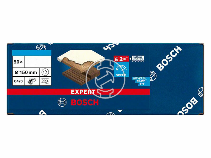 EXPERT C470 csiszolópapír excentercsiszolókhoz, Wood and Paint, 150 mm, P180, 6 lyuk