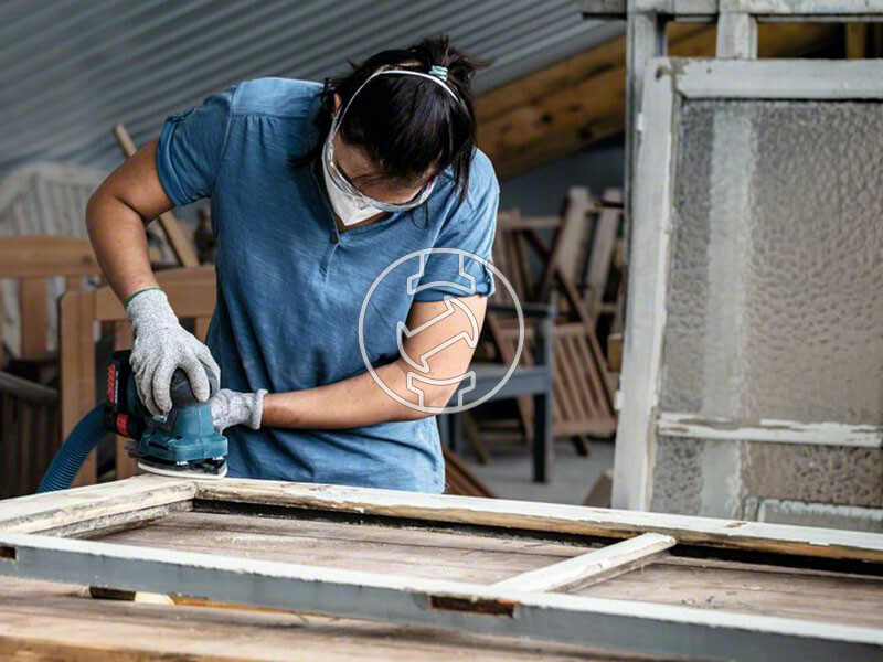 EXPERT C470 csiszolópapír multicsiszolókhoz, Wood and Paint, 102 x 62 mm, 93 mm, P180, 11 lyuk