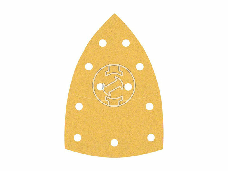 EXPERT C470 csiszolópapír multicsiszolókhoz, Wood and Paint, 102 x 62 mm, 93 mm, P80, 11 lyuk