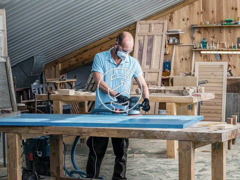 EXPERT C470 csiszolópapír excentercsiszolókhoz, Wood and Paint, 125 mm, G80, 8 lyuk