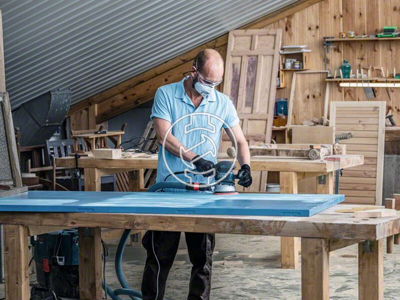 EXPERT C470 csiszolópapír excentercsiszolóra, Wood and Paint, 125 mm, G180, Multihole