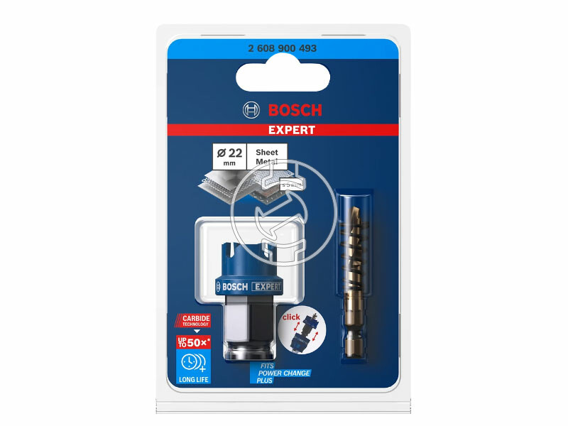 EXPERT Carbide Sheet Metal Körkivágó, 22 mm, 22 mm