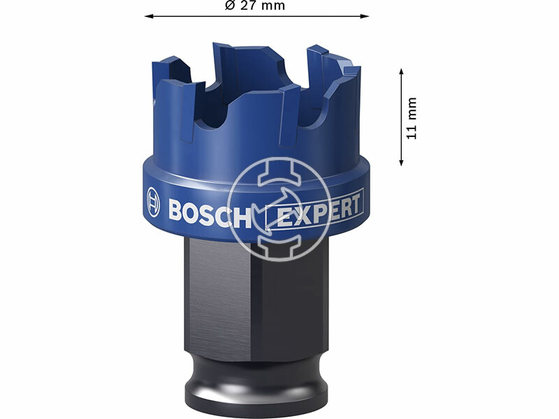 EXPERT Carbide Sheet Metal Körkivágó, 27 mm, 27 mm