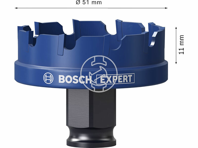 EXPERT Carbide Sheet Metal Körkivágó, 51 mm, 51 mm