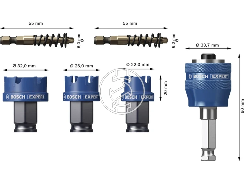 Kép: EXPERT Carbide Sheet Metal Korkivago 6 db-os Keszlet.webp