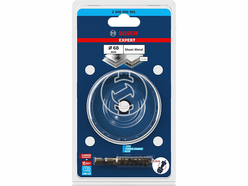 EXPERT Carbide Sheet Metal Körkivágó, 68 mm, 68 mm