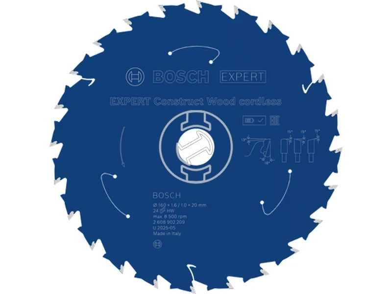 Kép: EXPERT Construct Wood Korfureszlap Akkus 160x20x1.61x24T.webp