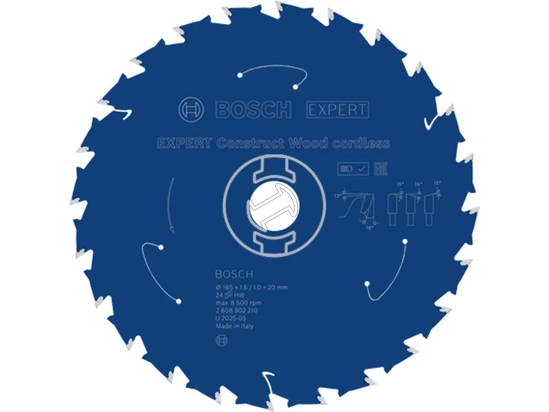 Kép: EXPERT Construct Wood Korfureszlap Akkus 165x20x1.61x24T.webp