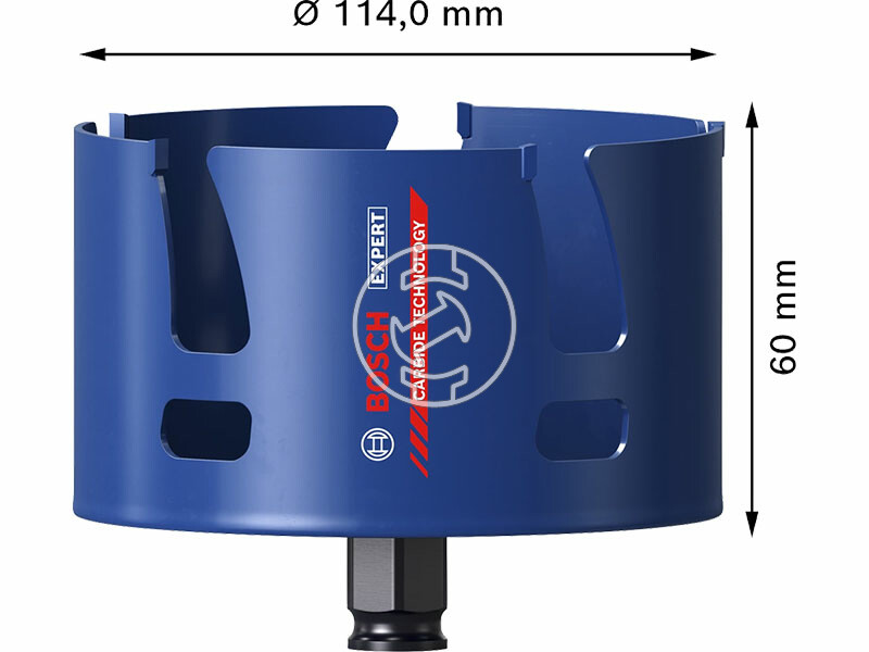 EXPERT Construction Material körkivágó, 114 m, 114 x 60 mm,4 1/2, 6 vágóél