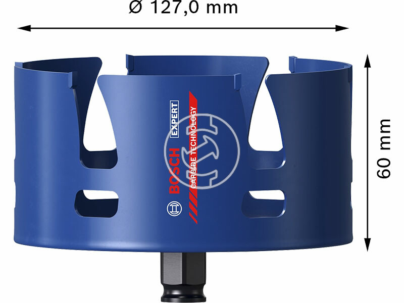 EXPERT Construction Material körkivágó, 127 m, 127 x 60 mm, 5, 6 vágóél
