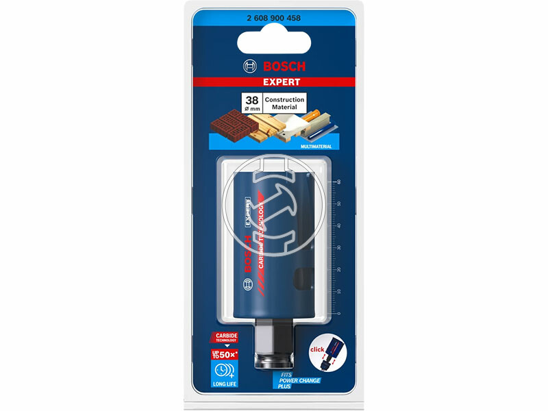 EXPERT Construction Material körkivágó, 38 mm, 38 x 60 mm,1 3/8, 2 vágóél