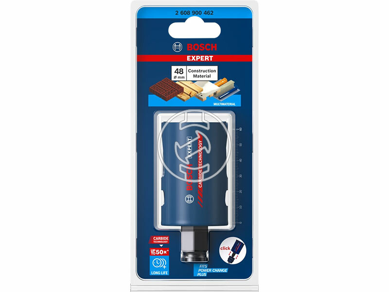 EXPERT Construction Material körkivágó, 48 mm, 48 x 60 mm,1 3/4, 2 vágóél