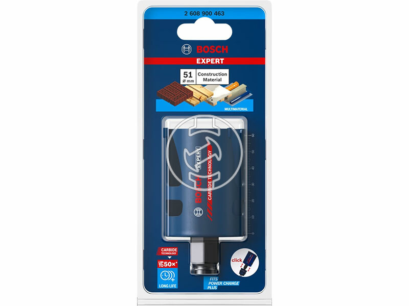 EXPERT Construction Material körkivágó, 51 mm, 51 x 60 mm, 2, 3 vágóél