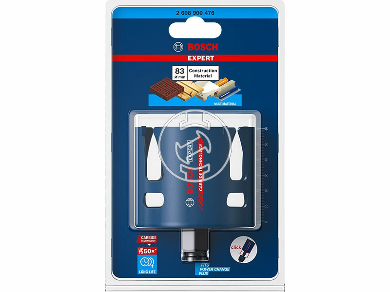 EXPERT Construction Material körkivágó, 86 mm, 86 x 60 mm,3 3/8, 4 vágóél