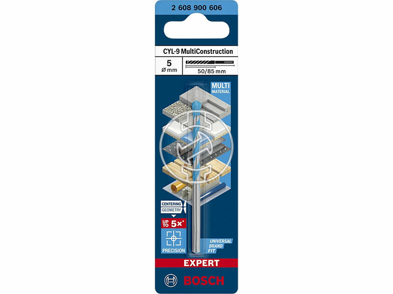 EXPERT CYL-9 Multiconstruction többcélú fúró 5,0 mm, 5,0 x 50 x 85 mm, 4,5 mm
