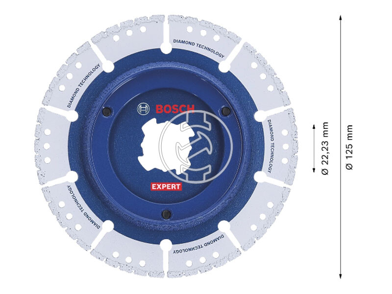 EXPERT X-LOCK fém- és csővágó gyémánttárcsa 125 mm, X-LOCK 125 mm x 22,23 mm