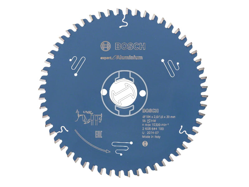 Expert for Aluminium körfűrészlap, 190 x 2,6 / 1,6 x 20 mm, Z=56, HLTCG