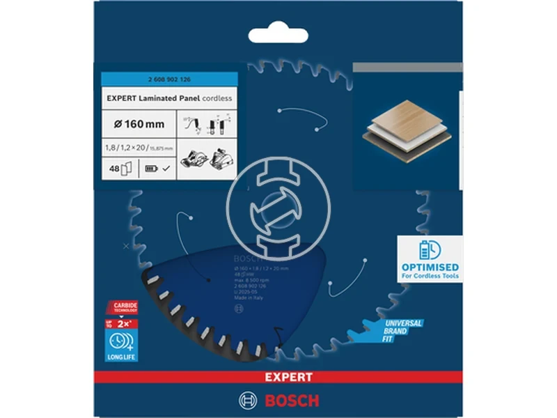 Kép: Expert for Laminated Panel korfureszlap akkumulatoros korfureszekhez.webp