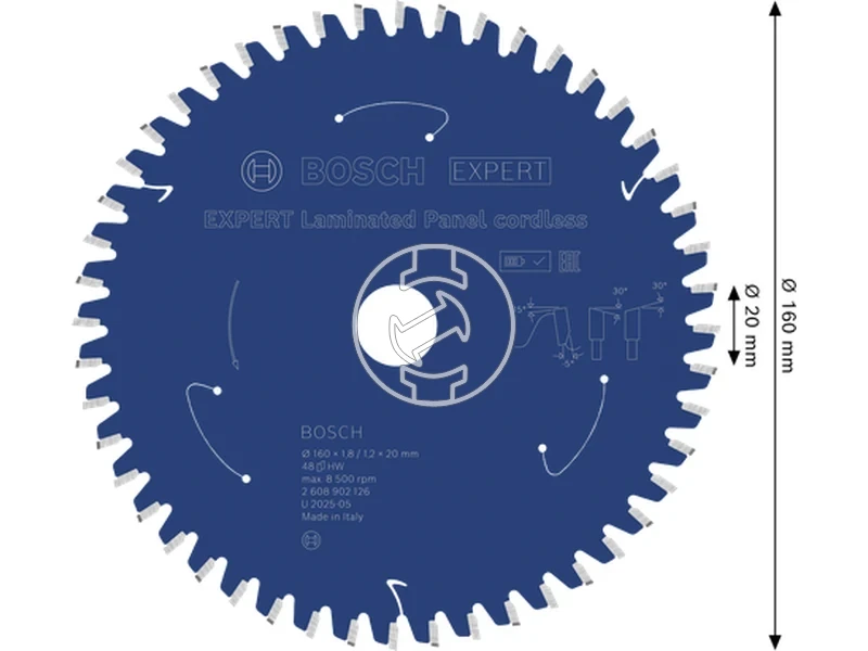 Kép: Expert for Laminated Panel korfureszlap akkumulatoros korfureszekhez.webp