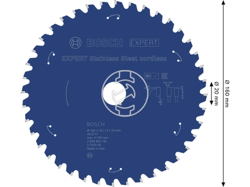 Kép: Expert for Stainless Steel korfureszlap akkumulatoros korfureszekhez.webp
