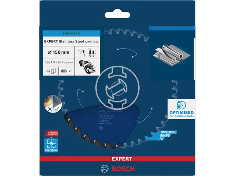 Kép: Expert for Stainless Steel korfureszlap akkumulatoros korfureszekhez.webp