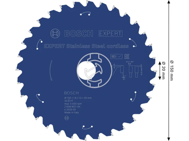 Kép: Expert for Stainless Steel korfureszlap akkumulatoros korfureszekhez.webp