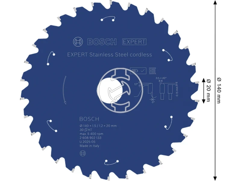 Kép: Expert for Stainless Steel korfureszlap akkus.webp