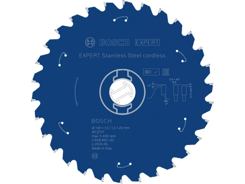Kép: Expert for Stainless Steel korfureszlap akkus.webp