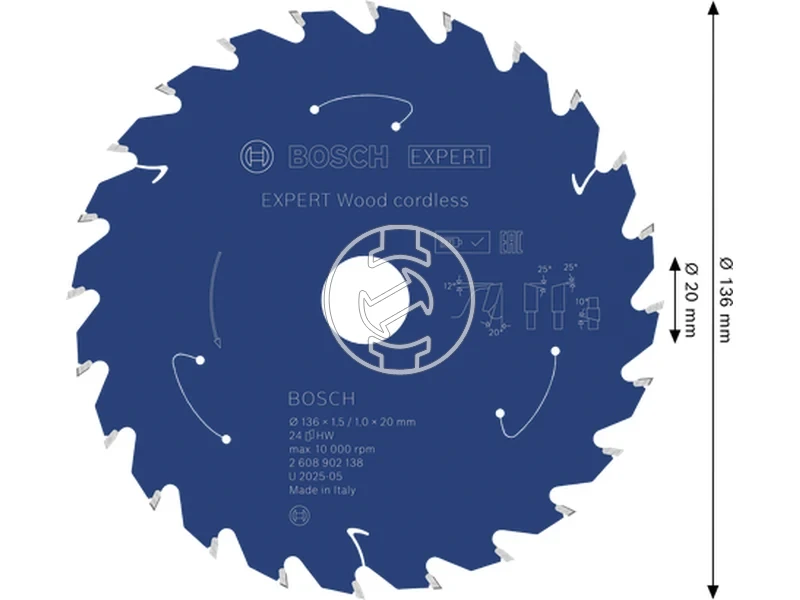 Kép: Expert for Wood korfureszlap akkumulatoros korfureszekhez.webp