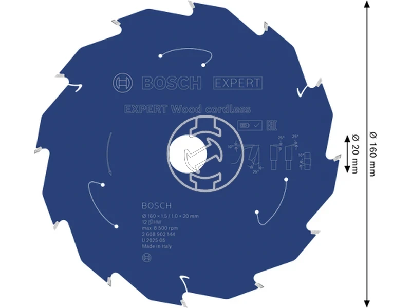 Kép: Expert for Wood korfureszlap akkumulatoros korfureszekhez.webp