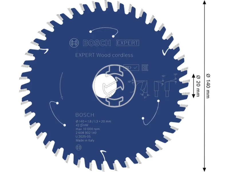Kép: Expert for Wood korfureszlap akkumulatoros korfureszekhez.webp