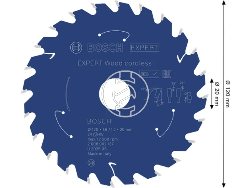 Kép: Expert for Wood korfureszlap akkumulatoros korfureszekhez.webp