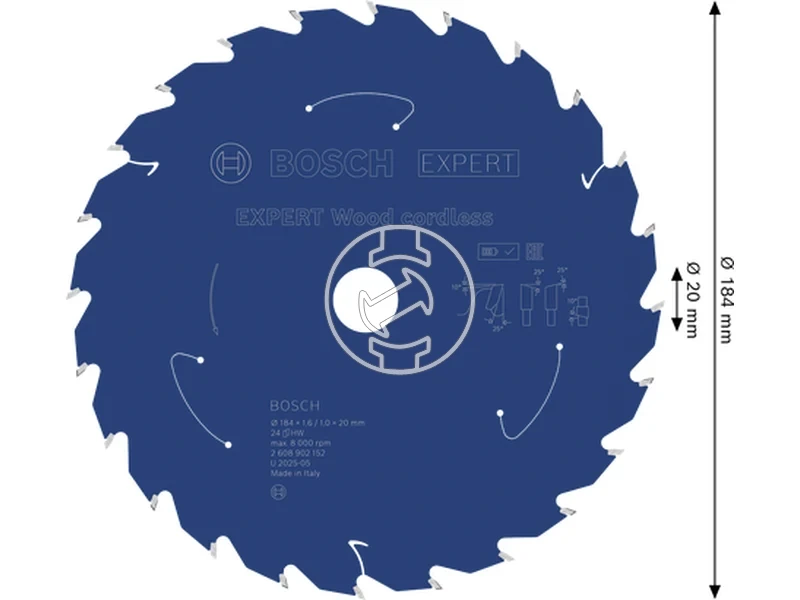 Kép: Expert for Wood korfureszlap akkumulatoros korfureszekhez.webp
