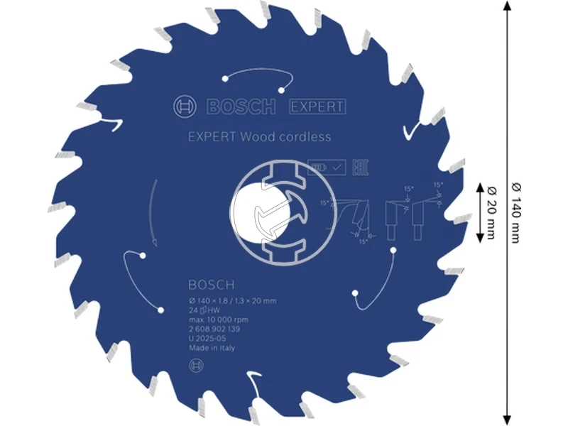 Kép: Expert for Wood korfureszlap akkumulatoros korfureszekhez.webp
